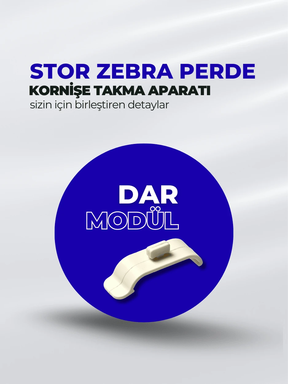 Dar Stor Zebra Perde Korniş Takma Aparatı
